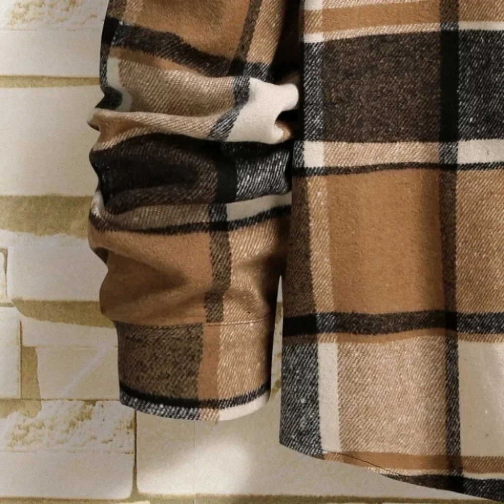Brown Mens Shoulder Overcoat